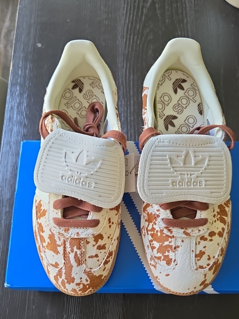 NWT Adidas Women's Samba LT 'Cow Print' Shoes JS3931 - Picture 11 of 14